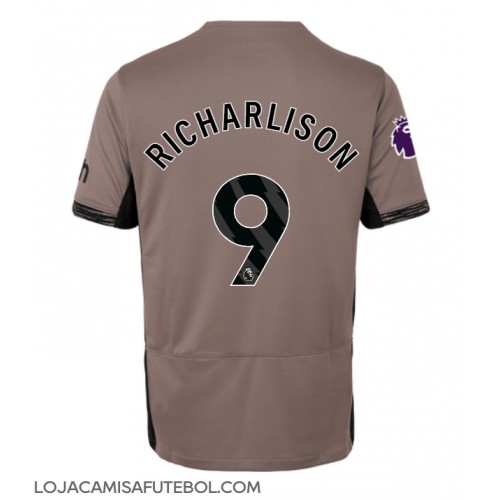 Camisa de Futebol Tottenham Hotspur Richarlison #9 Equipamento Alternativo Mulheres 2023-24 Manga Curta